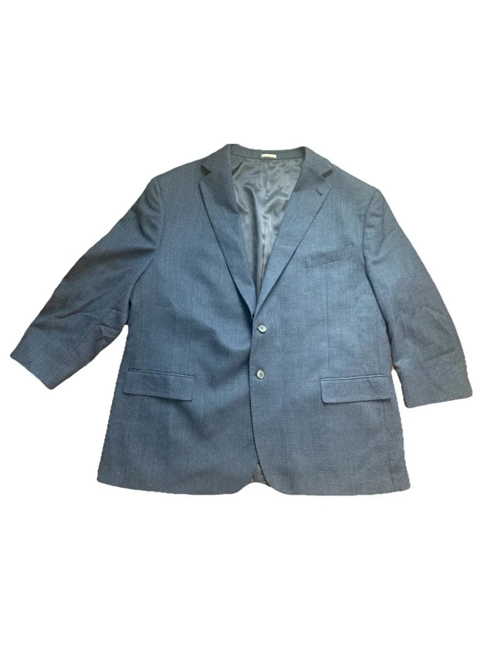Joseph Abboud  Wool Sport Coat Blue Plaid Blazer Jacket 25